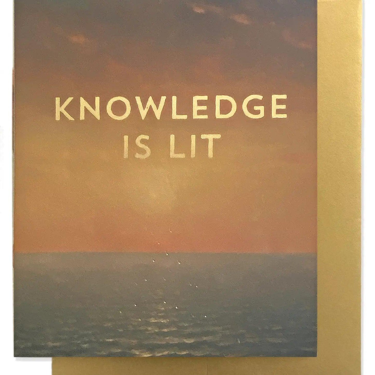 Knowledge is Lit Greeting Card