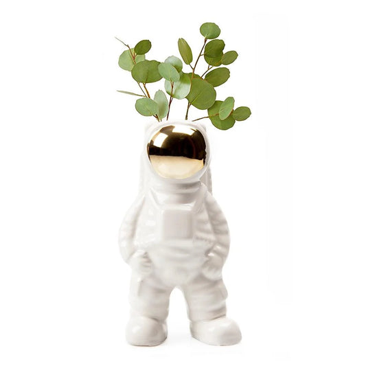 Astronaut Ceramic Bud Vase
