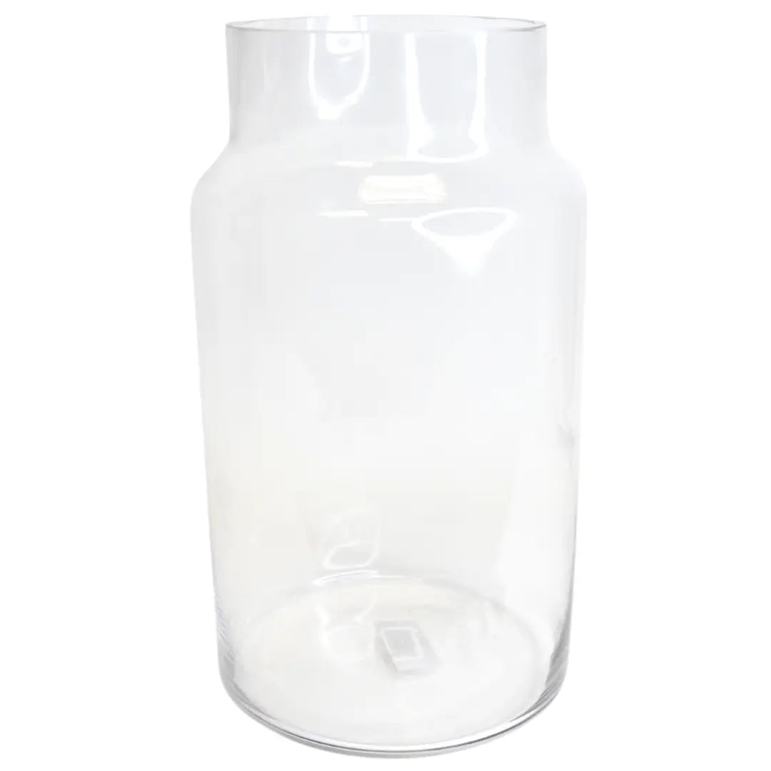 Milk jug glass terrarium