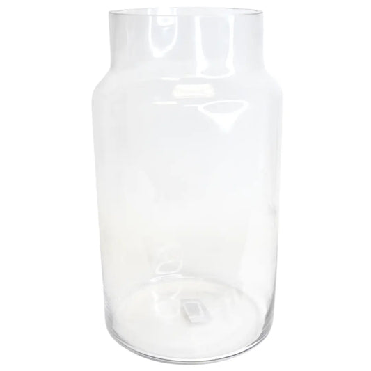 Milk jug glass terrarium