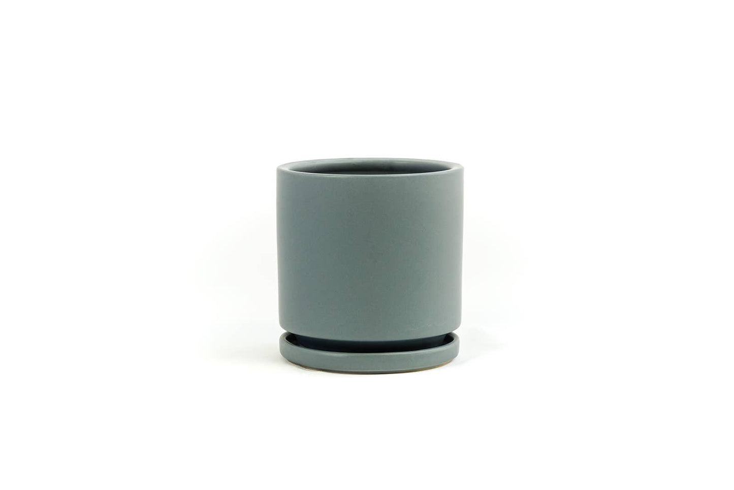 6.25" Gemstone Cylinder Pots with Water Tray